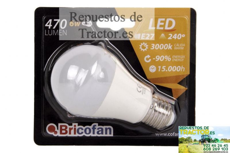 BOMBILLA LED 9W. 810LM
