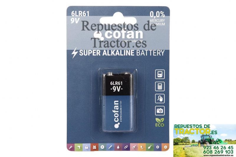 PILAS ALKALINAS 6LR61