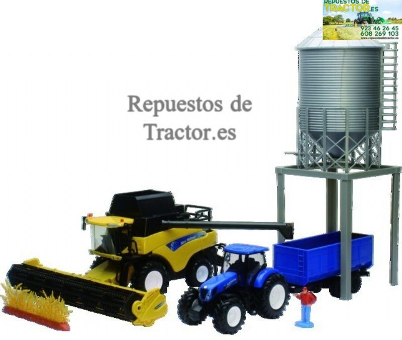 GRANJA CON TRACTOR+REMOLQUE+SILO