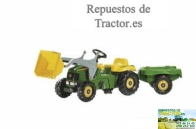 TRACTOR PEDALES JOHN DEERE CON REMOLQUE Y PALA