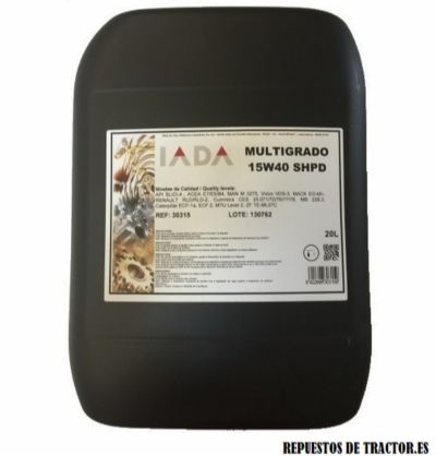 ACEITE MULTIGRADO 15W40. 20L.