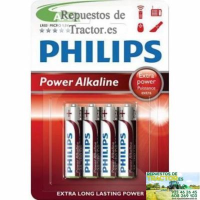 Blíster 4 pilas alcalinas AAA/LR03 Pro Power Panasonic