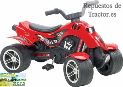 QUAD A PEDALES PIRATE ROJO