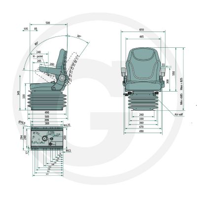 ASIENTO NITRON CON SUSPENSION - foto 2