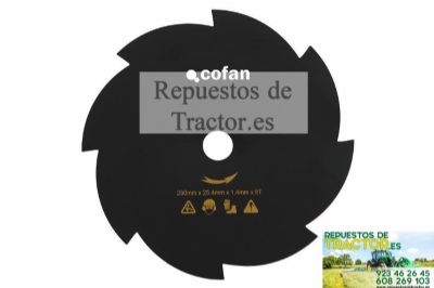 DISCO DESBROZADORA 8 DIENTES