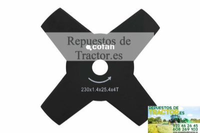 CUCHILLA DESBROZADORA 4 DIENTES