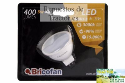LAMPARA LED GU10 5W. 5000K