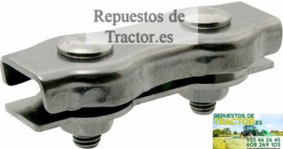 SUJETACABLE PLANA DOBLE