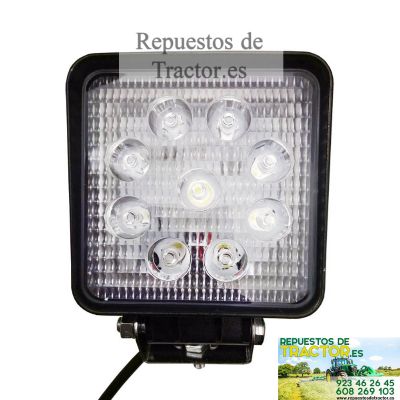 FARO TRABAJO LED CUADRADO