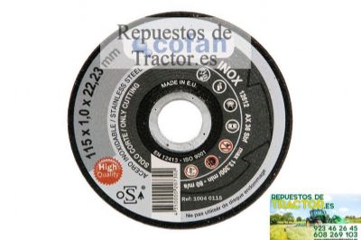 DISCO CORTE INOX 180X2,5X22,23
