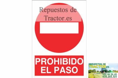 SEÑAL ADHESIVO PROHIBIDO EL PASO