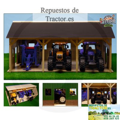 COBERTIZO DE MADERA PARA TRACTORES