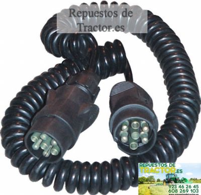 CABLE ESPIRAL 5M ENCHUFE 