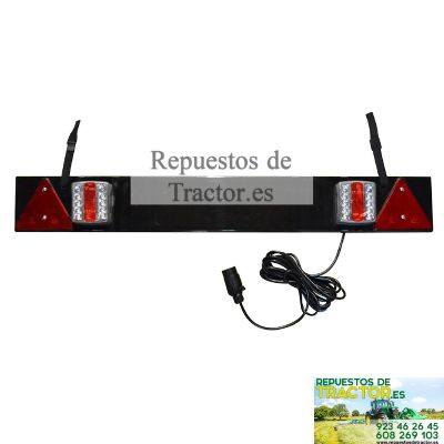 BARRA JBM PARA REMOLQUE CON 2 PILOTOS LED Y 2 CATAREFLECTANTES