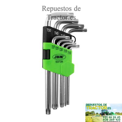 SET 9 LLAVES TORX CORTAS
