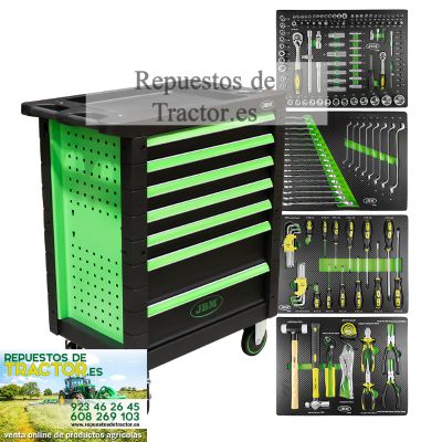 CARRO HERRAMIENTAS 7 CAJONES VERDE