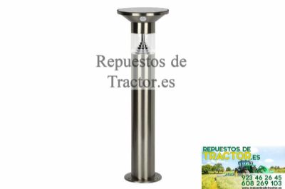 BALIZA LED SOLAR PLATA