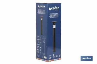 BALIZA LED SOLAR NEGRO - foto 2