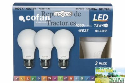 PACK 3 BOMBILLAS LED CLASSIC 240º