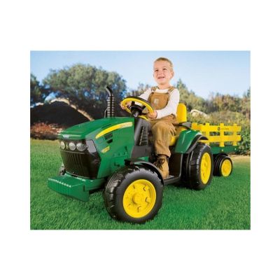 TRACTOR JOHN DEERE CON REMOLQUE 12V - foto 2