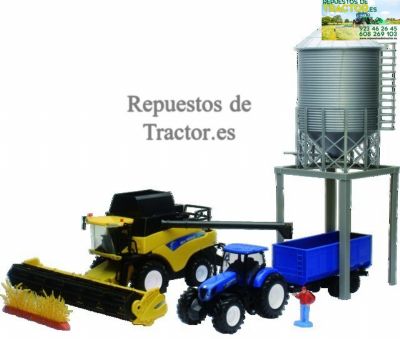 GRANJA CON TRACTOR+REMOLQUE+SILO