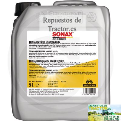 DESENGRASANTE SONAX AGRARIO 