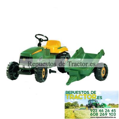 TRACTOR PEDALES JOHN DEERE CON REMOLQUE