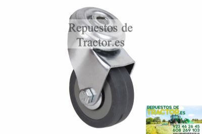 RUEDA GOMA GRIS PASANTE 40KG