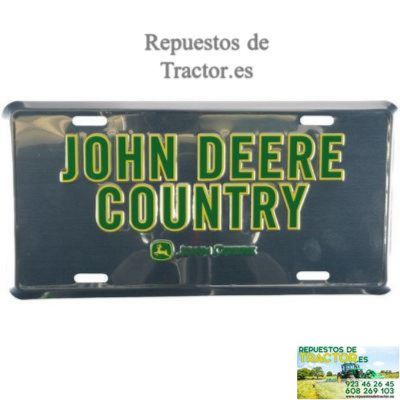 Placa John Deere Country