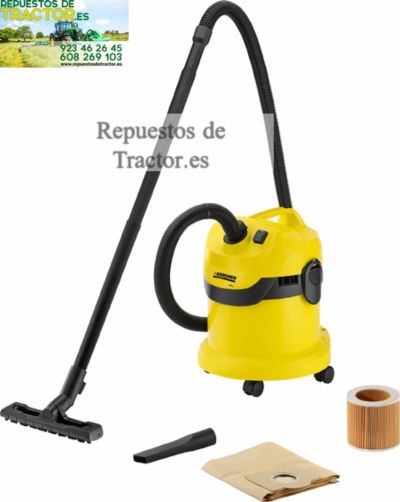 ASPIRADOR HOGAR SECO-HUMEDO 1000W 12 LITROS KWD1 KARCHER