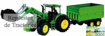 JUGUETE TRACTOR JOHN DEERE 7930 CARGAD DEL.+ REMOLQUE