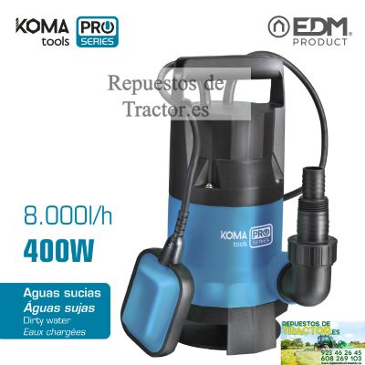 BOMBA EXTRACCION AGUA SUCIA 400W