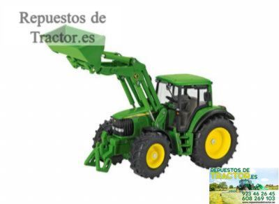 JUGUETE TACTOR JOHN DEERE 6820 CON PALA CARGADORA