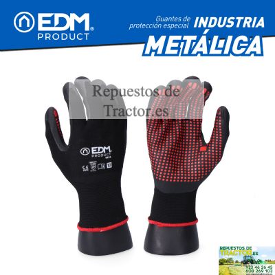 guantes de nitrilo desechables negros t-l paq.100 unidad para