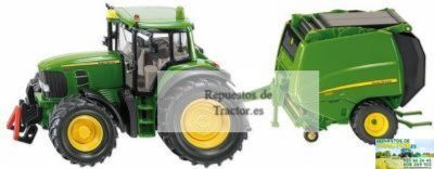 TRACTOR JOHN DEERE CON EMPACADORA Y PACAS