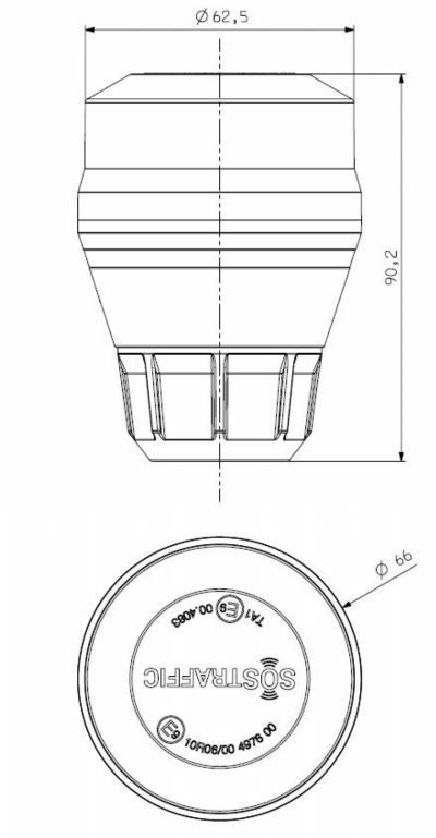 ROTATIVO LED BASE TUBO - foto 2