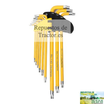 JUEGO 9 LLAVES TORX