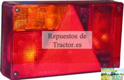PILOTO TRASERO 6 FUNC.IZQ. + CONEXION 235X13X52  (BLISTER)