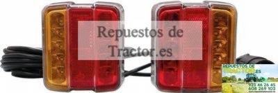 PILOTO TRASERO 4 FUNCIONES LEDS MAGNETICO 7,5 M