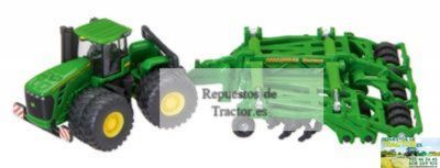 TRACTOR Y CULTIVADOR JOHN DEERE DE JUGUETE