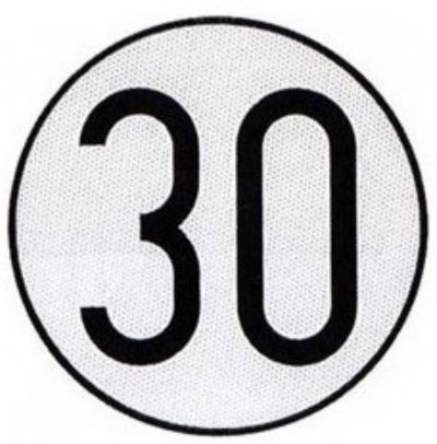 DISCO LIMITACION DE VELOCIDAD 30 KM/H