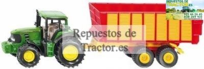 TRACTOR JOHN DEERE CON REMOLQUE
