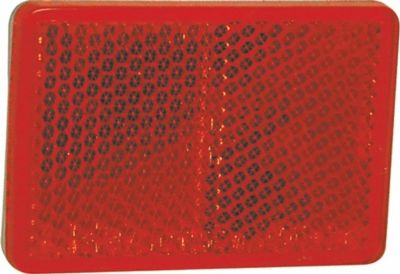 Catadióptrico rectangular 89x35mm rojo, homologado CE Allpro