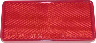CATADRIOPTICO RECTANGULAR ROJO ADHESIVO