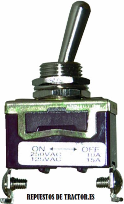 INTERRUPTOR DOBLE DE METAL 2 POS.